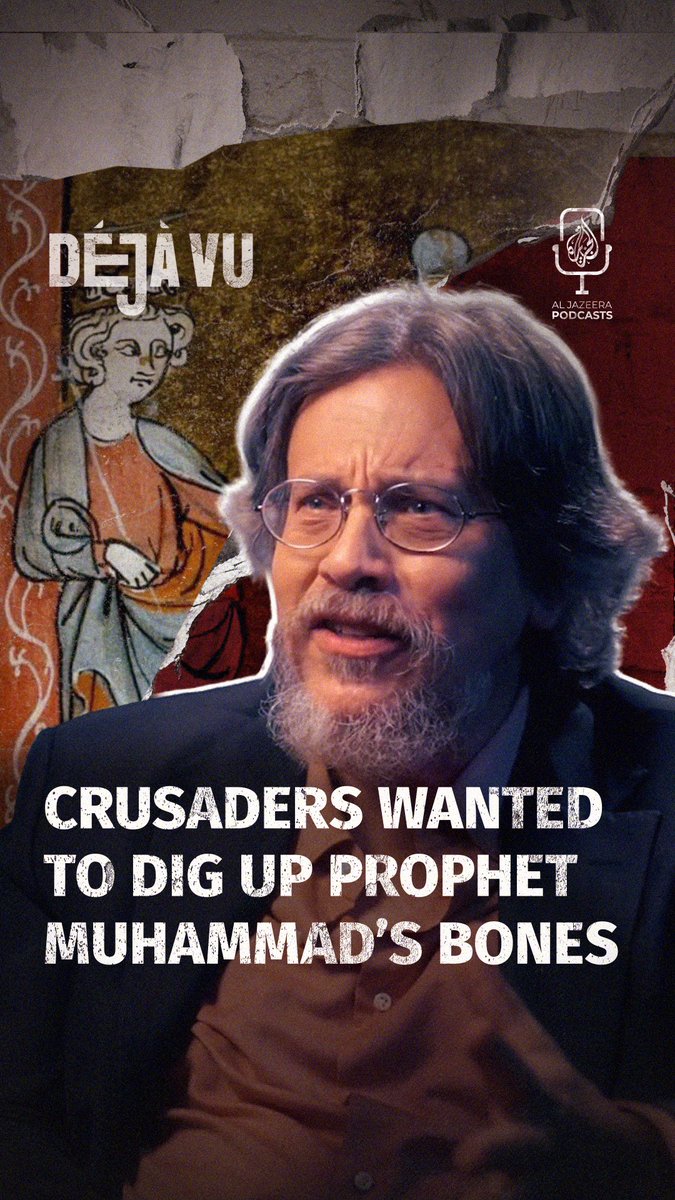 Who was the Crusader who tried to dig up the Prophet Muhammad’s bones? 🎧 #DejaVu's Mohamed Hassan hears from Dr. Roy Casagranda about Renaud de Chatillon’s failed mission to capture Medina ⤵️ 📺 Watch the full episode on YouTube: