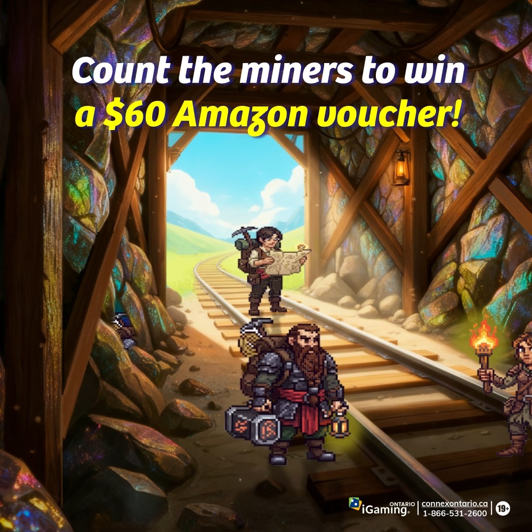 We need a headcount on how many miners are working today โ ๏ธ โฃ Get it right and you might just strike gold by winning a $60 Amazon voucher!โฃ ____________โฃ โฃ Mining Pots of Gold Blitz by Games Global โฃ Three randomly selected winners will be announced on August 21st to win a $60 Amazon voucher each.โฃ Winners must message us to redeem. Prizes are not exchangeable for cash.