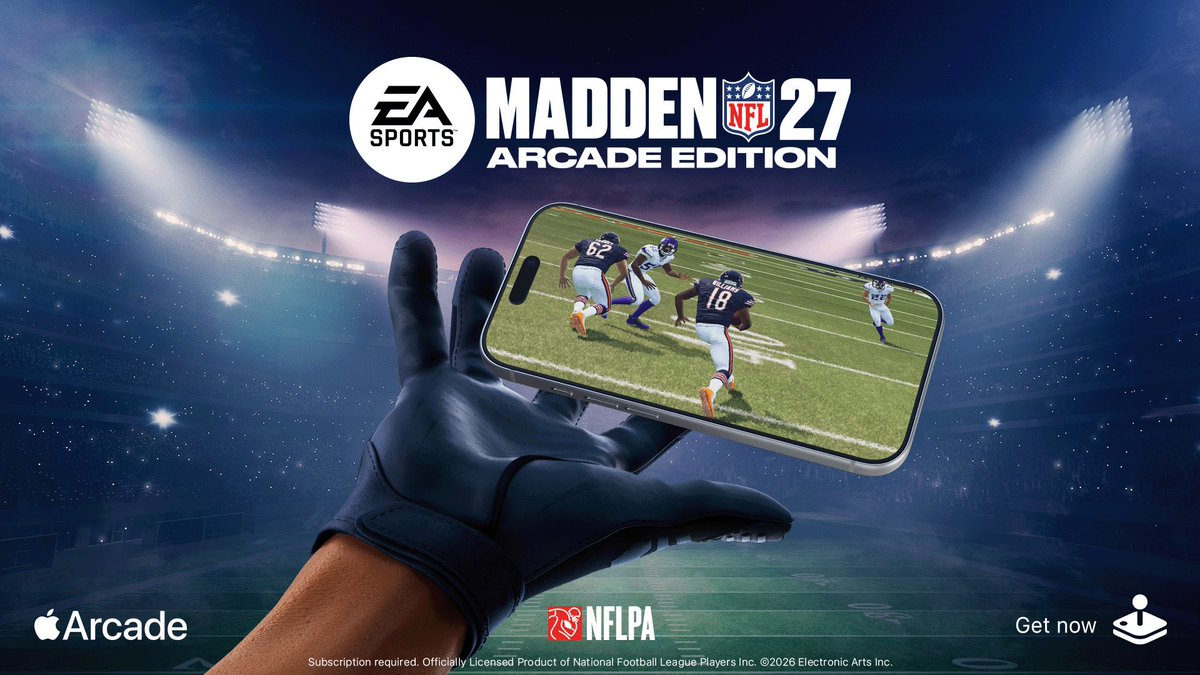 Just football. In your hands. Madden NFL 27 Arcade Edition is here. Suit up for live seasons and original stories that make every drive count. 🏈 Get the game