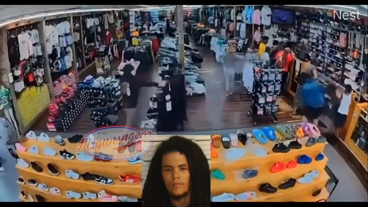 Ambrose Ramsey Jr. (19) opened fire with a switch equipped firearm inside a clothing store in Memphis attempting to kill his "op" on Sunday. Of course, he didn't hit the man he was attempting to kill and instead shot an innocent male child in the store who is expected to recover after being taken to Regional One Hospital. The man he was trying to kill then returned fire but missed every shot. Train accordingly... #CityLife #decay #3rdWorld #memphis #BluffCity #bealest #crime #urban #democrats #FailedState