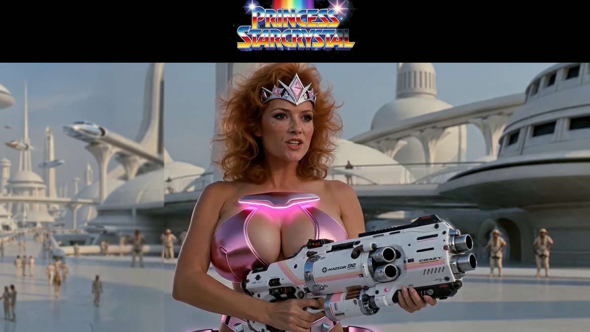 Princess Starcrystal, Episode 4. The Reptilians picked the wrong princess. More 1980s live action sci-fi b-movie PG-13 campiness.