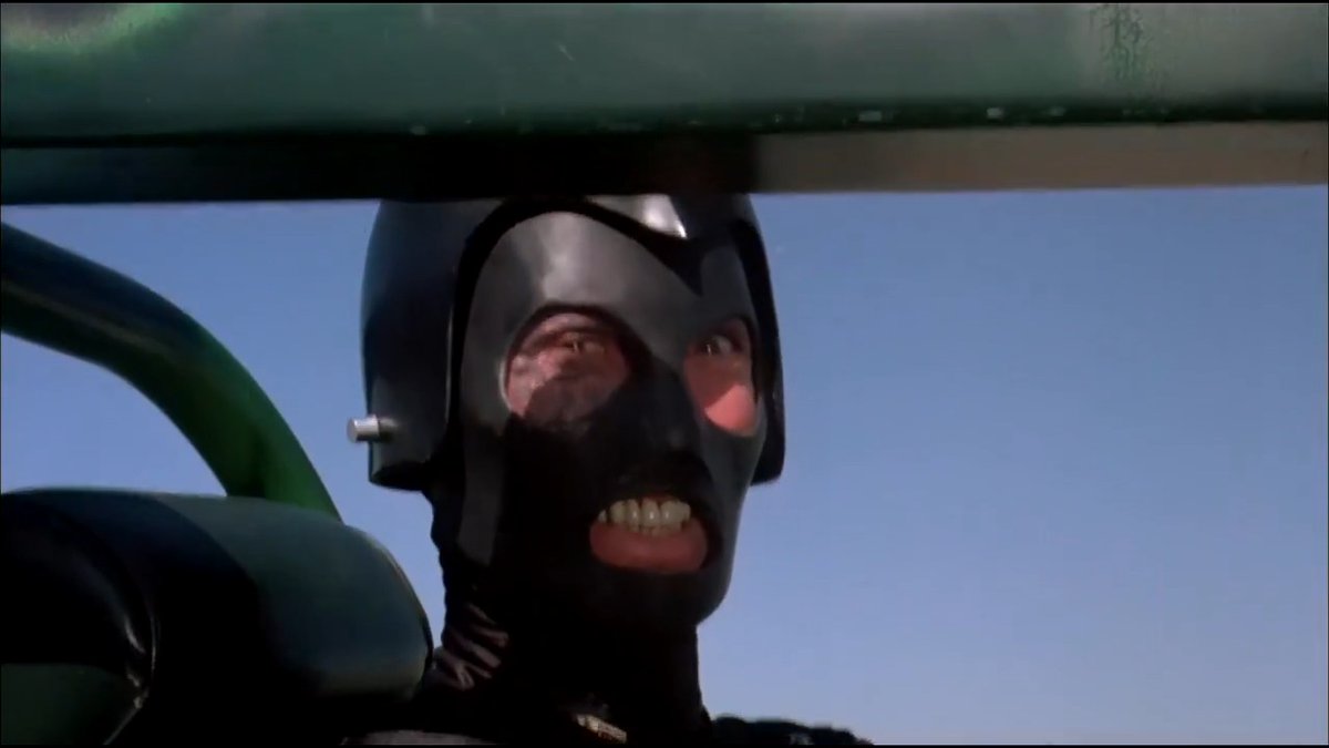 Death Race 2000… but with the Wacky Races commentary. It works way better than it has any right to 🤣😂
