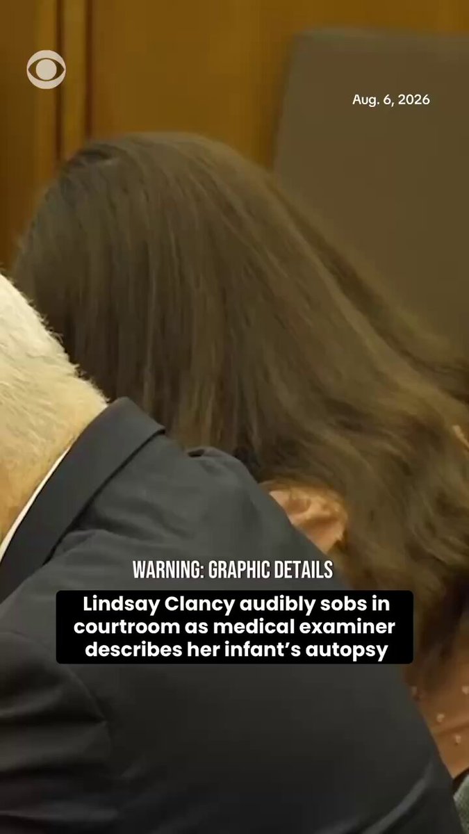 Lindsay Clancy sobbed in the courtroom on Thursday as the first witness, Massachusetts medical examiner Dr. Kimberley Springer testified about autopsy photos of the defendant's infant son. Clancy is charged with murder in the January 2023 deaths of her three young children: 5-year-old Cora, 3-year-old Dawson and 8-month-old Callan. They were fatally strangled with exercise bands at their Duxbury, Massachusetts home.