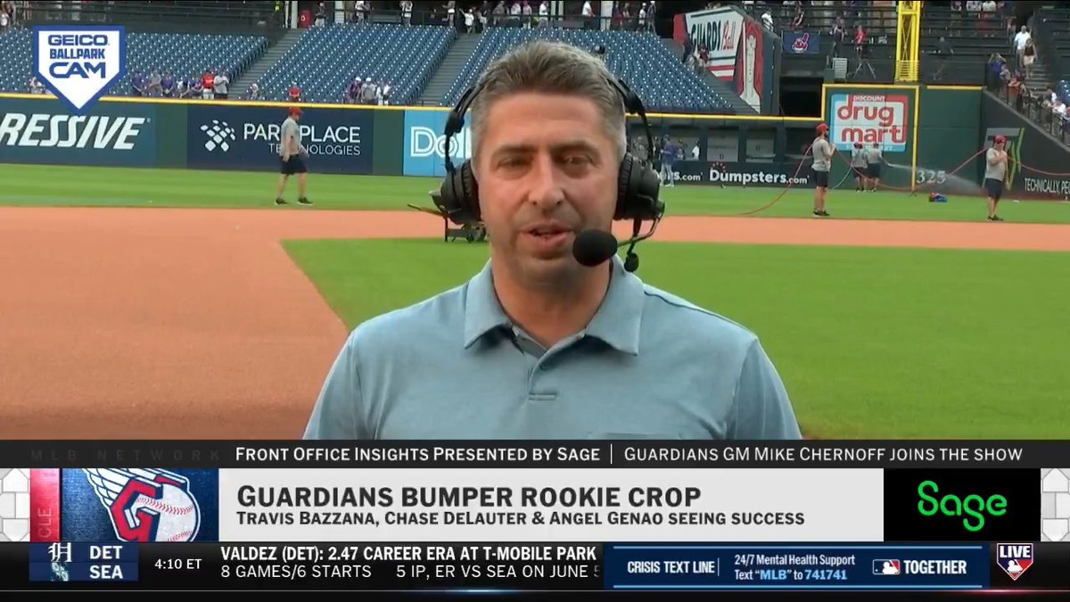 "We had opportunities to add this offseason, but we made the deliberate decision that we didn't want to impede the development of some our young guys." Cleveland Guardians GM Mike Chernoff discusses the organization's impressive group of rookies. MLB Network + Sage USA