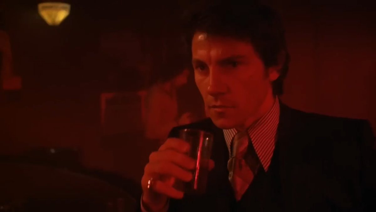 This scene isn’t as simple as you think. it tells you exactly what you need to know about De Niro’s character. The way he sloppy walks in after taking his pants off, with two gorgeous women at his side, him waving and yelling to his friends across the bar with a grin across his face. Not to mention the red lighting and the fact that it’s filmed in slo-mo just is telling the reader this guy is slick, and an asshole. The best part is Harvey Keitel’s acting just shows that he’s looking at De Niro like, “Dude needs a mentor or something.” Even the bartender has an opinion and is chuckling and smirking as if to say, “What a douchebag!” One of the best entrances of all time and one of my favorite scenes