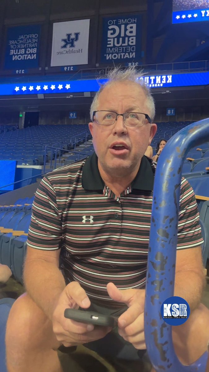 Took a break from KSR to catch Kentucky basketball practice with Ryan Lemond!