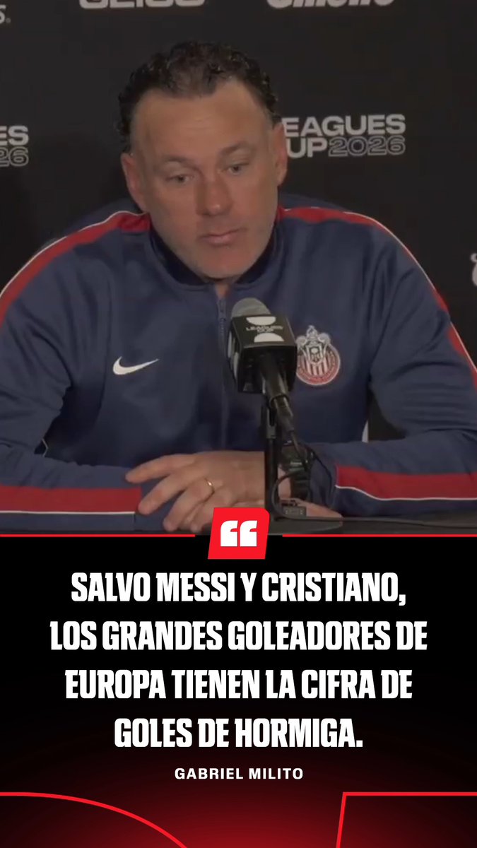 "LOS GOLEADORES EN EUROPA LLEGAN A LA CANTIDAD DE GOLES DE HORMIGA". ¡Milito salió en defensa de Armando González y confía en que llegarán las anotaciones! 💪 🔥