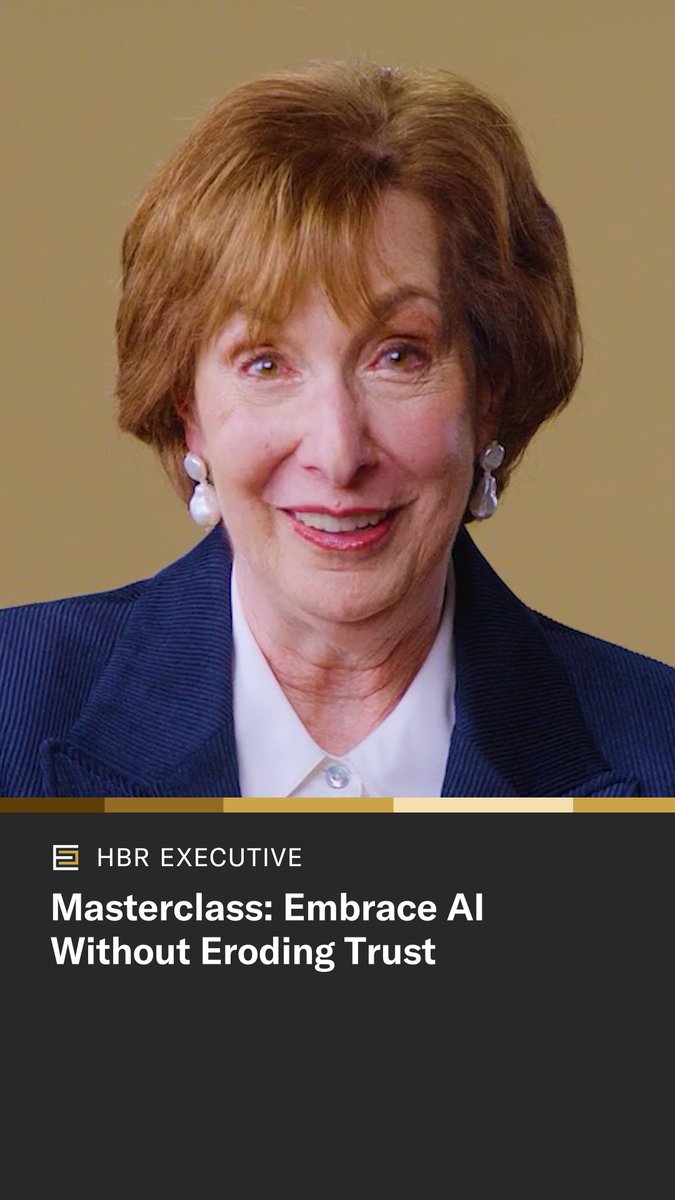 AI is reshaping every industry, but the hardest questions leaders face aren’t technical—they’re human. Where should AI make decisions, and where should human judgment remain the final word? How do you innovate without undermining trust? In this HBR Executive Masterclass, Harvard Business School professor Sandra J. Sucher argues that leaders should start by asking: What are our customers and employees trusting us for? The answer should guide how you use AI. Subscribe at