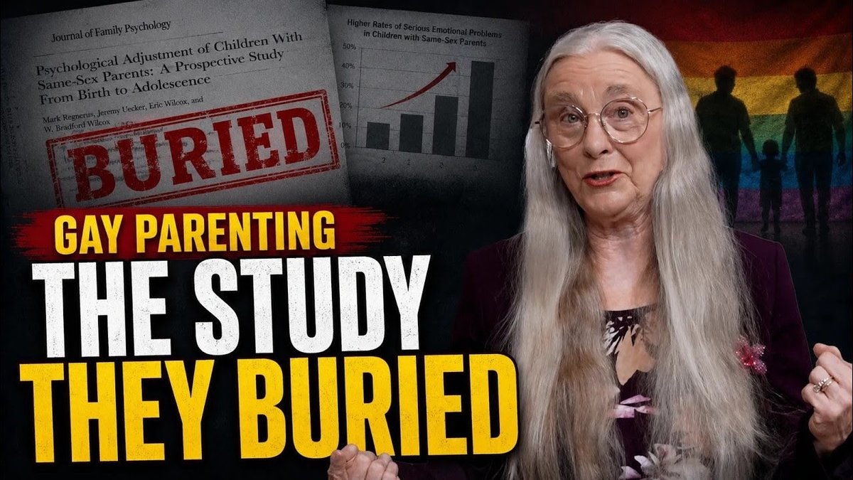 🚨They Gay Parenting Study THEY BURIED!!!