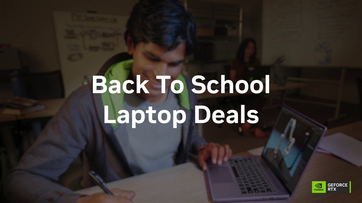 🎒 Back-to-school laptop deals 🎒 Shop student-recommended GeForce RTX 50 Series laptops for all student needs. Shop Amazon deals →