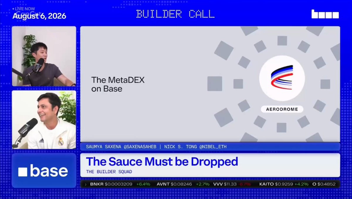 "We just heard from Jesse, we've got tokenized stocks coming soon. And I think Aerodrome very much intends to drive Base's growth in that very critical vertical." - alexander gives his take on what's on the horizon for Base, Aero, and more.