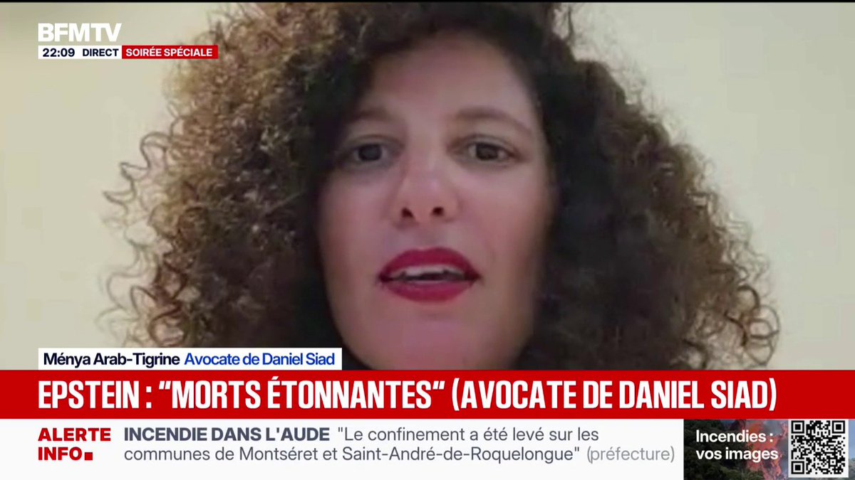 Affaire Epstein: l'avocate de Daniel Siad fait part de ses doutes sur les circonstances de la mort de son client