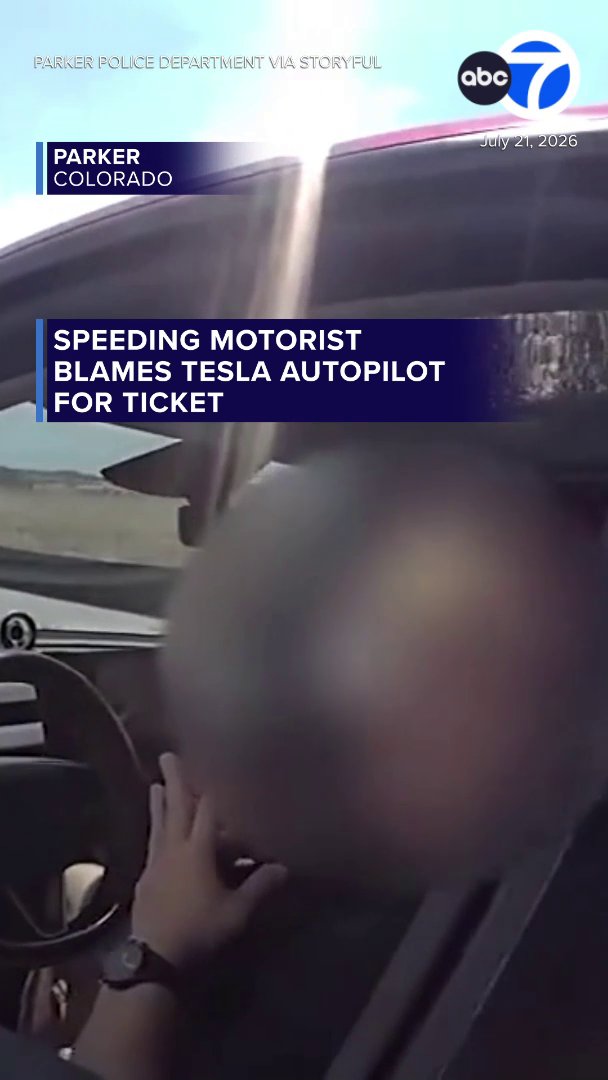 "I wasn't driving." A driver in Colorado tried to get out a speeding ticket by blaming the autopilot feature on his Tesla. Despite the officer explaining that drivers are legally responsible for operating their vehicles, the driver kept arguing, saying he would take this up with a judge.