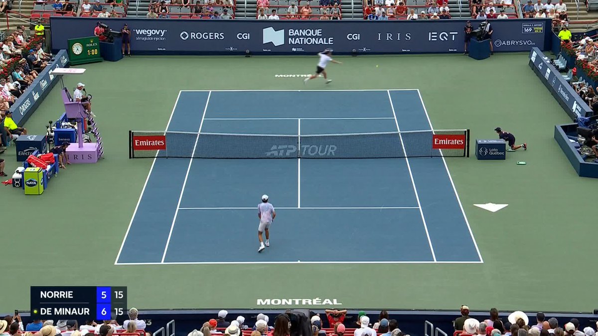 "Oh my goodness!" 😲 Could this rally between Cameron Norrie and Alex de Minaur be the point of the tournament?