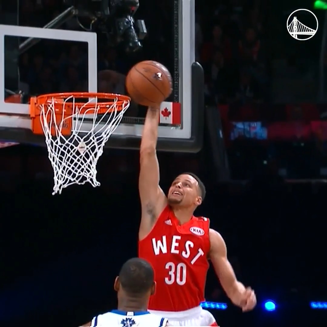 A look back at some of the most memorable dunks from Stephen Curry 💥 (via Golden State Warriors)