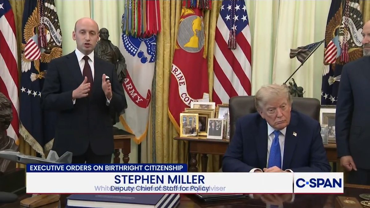 White House Deputy Chief of Staff for Policy Stephen Miller outlines birthright citizenship executive orders: "That practice of birth tourism is, as of this signing of this order, hereby banned."