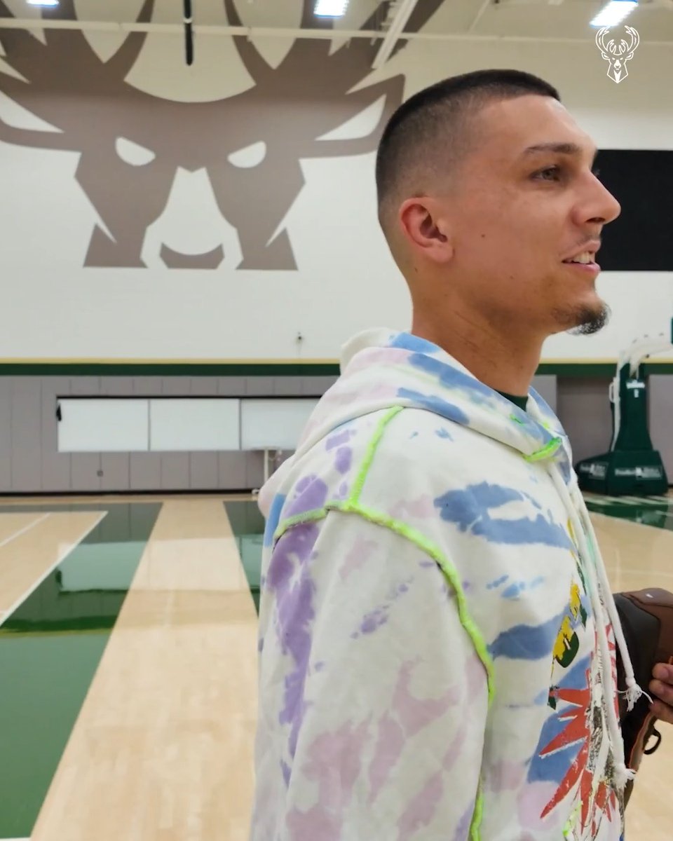 “This is fire. It feels awesome.” Tyler’s first look inside our practice facility.