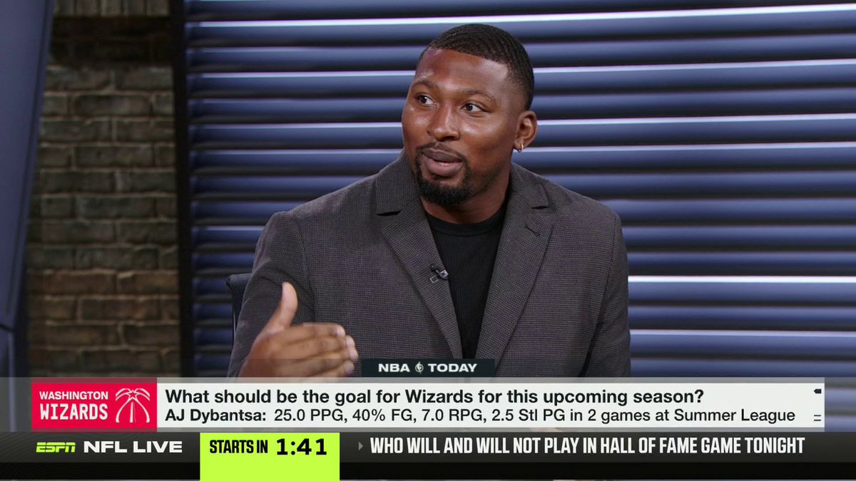 “I think they have enough pieces around to be able to make a playoff run and to be able to get there.” King McClure shares his thoughts on AJ Dybantsa and the goals for the Washington Wizards 🤔🏀