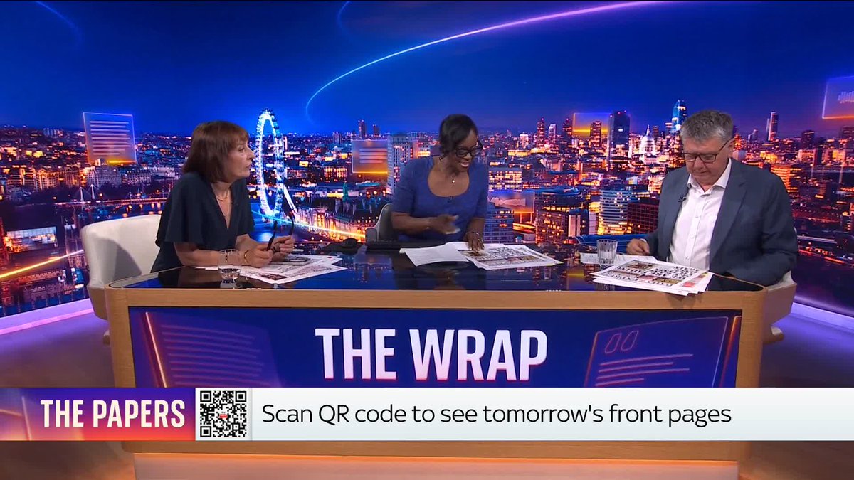 What's on Friday's front pages? 📰 Gillian Joseph is joined by Guardian columnist @zoesqwilliams.bsky.social and The House magazine editor Francis Elliott for a first look at tomorrow's top stories. #PressPreview: 📺 Sky 501, Virgin 602, Freeview 233