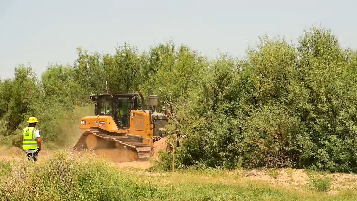 Bulldozers sent by Trump have begun tearing up Big Bend National Park to build a border wall through the protected public land. The Trump administration waived dozens of environmental laws to permit the construction.