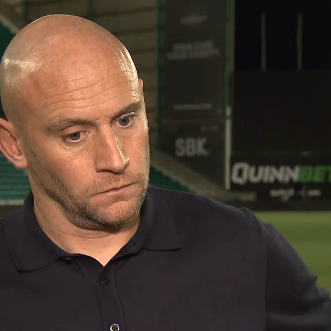 🗣️ "You need to be pleased, because winning games of football is difficult, especially in Europe." Head coach David Gray reacts to Hibernian's 2-1 win over Shkendija in the first leg of their Conference League third-round qualifier ⤵️