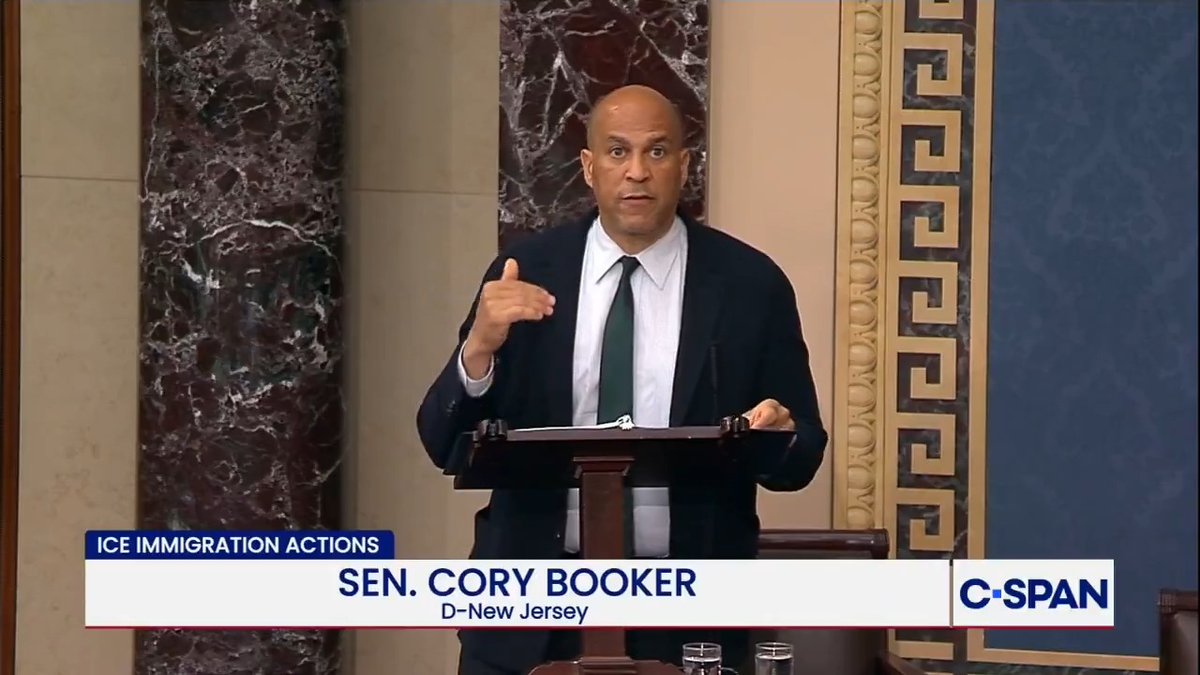 .Sen. Cory Booker (D-NJ) speaks about the third death at an ICE facility in New Jersey: "20 years, Edwin lived in the United States of America. 20 years of budling a life here... and yet in less than two months of detention, the immigration system in our country led to his death."