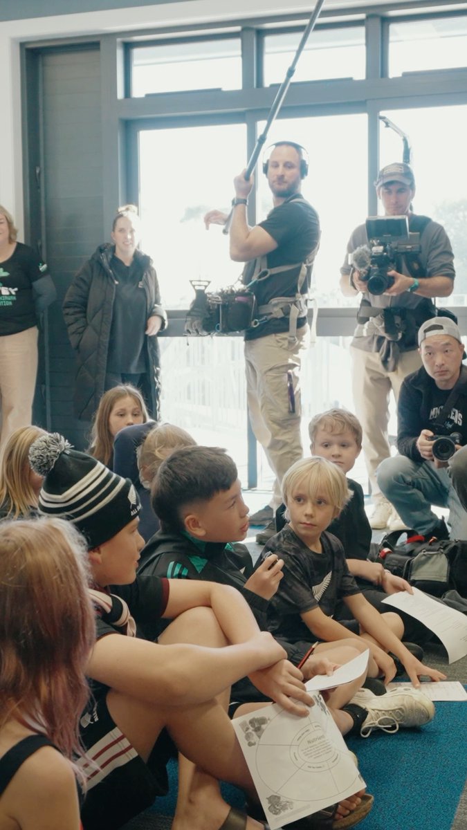 The toughest part about going on tour: Time away from whānau 🖤🤍 Ngā mihi to the 𝐩𝐫𝐨𝐟𝐞𝐬𝐬𝐢𝐨𝐧𝐚𝐥 media team (students) at Te Kura Matarae o Onewa Birkenhead Primary School for hosting a press conference before we started our journey to South Africa. For more behind the scenes moments, watch 𝑩𝒆𝒉𝒊𝒏𝒅 𝒕𝒉𝒆 𝑭𝒆𝒓𝒏 via