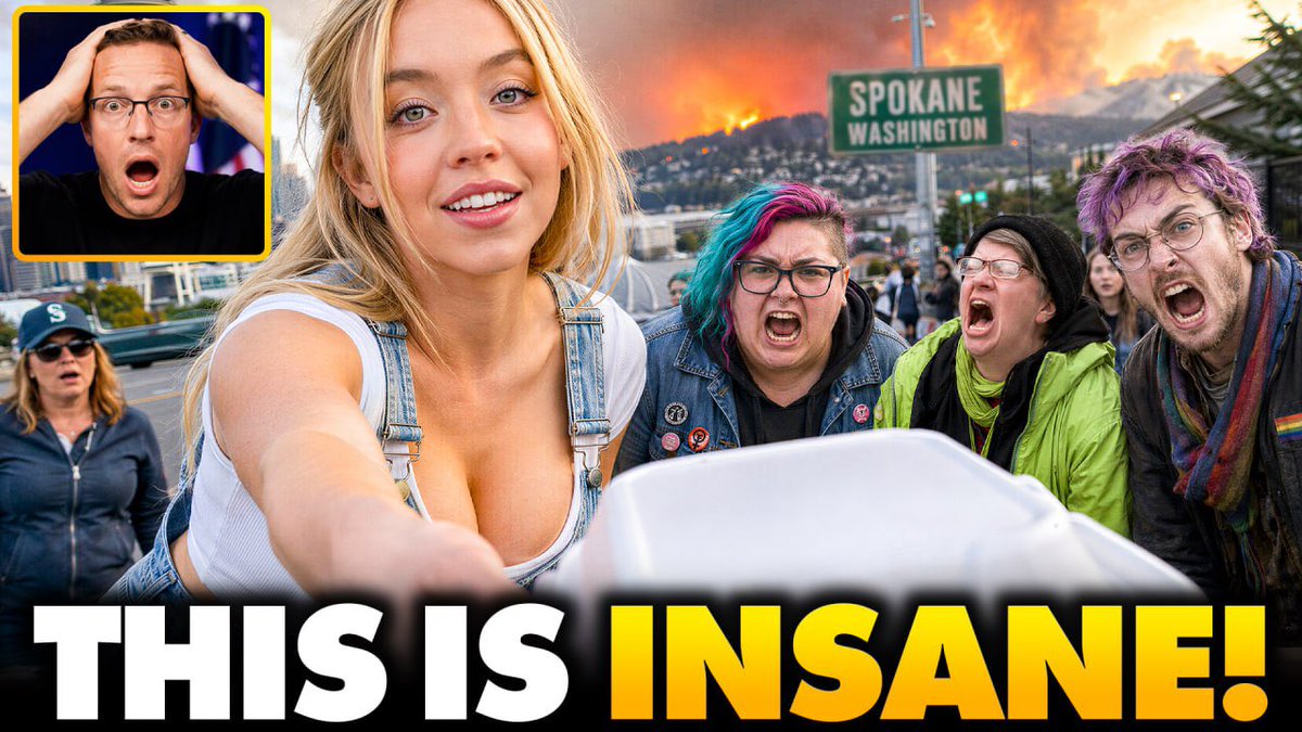 Sydney Sweeney Is Going VIRAL After Secretly Returning to Hometown of Spokane to Help Fire Victims A lib arsonist was arrested for setting the wildfire that Democrats blamed on climate change. Sweeney showed up to bring food to firefighters and help prepare and give out meals to victims. It's refreshing to see a celebrity who actually shows up to help instead of virtue signaling. Well done Sydney Sweeney.