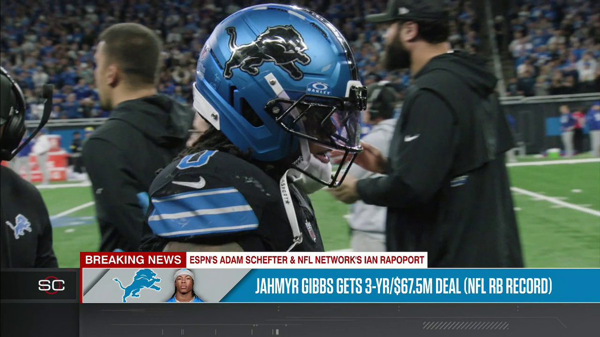 .Adam Schefter gives the latest on Jahymr Gibbs' contract extension, making him the highest paid running back in NFL history 💰
