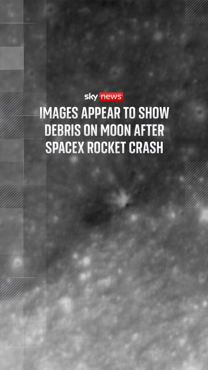 Images from the Korea Aerospace Research Institute show the moon's surface before and after the suspected collision from the SpaceX rocket. SpaceX's Falcon 9 rocket launched as part of a U.S. and Japanese mission in January 2025. 🔗