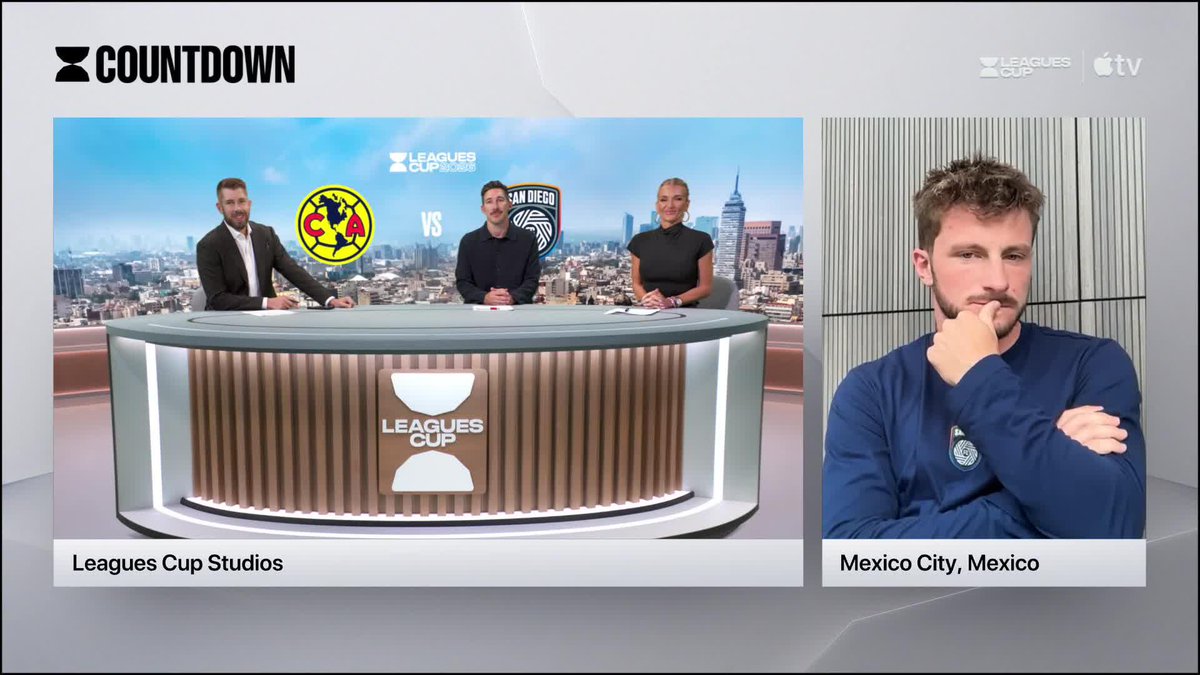 Anders Dreyer is up for the challenge 👏 San Diego FC travel down to Mexico City tonight to play Club América in their opening Leagues Cup game. Watch at 10:30pm ET on Apple TV: