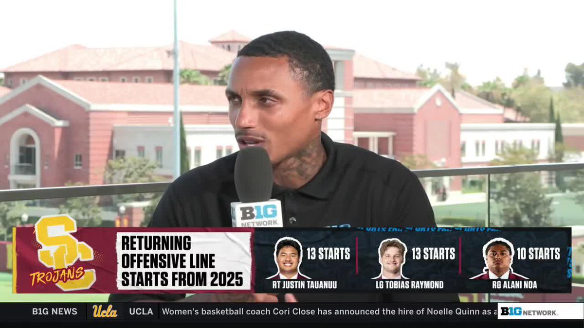 "I have him as my Freshman of the Year." Su’a Kristopher Cravens makes an early prediction for USC Football ✌️'s Trent Mosley 👀