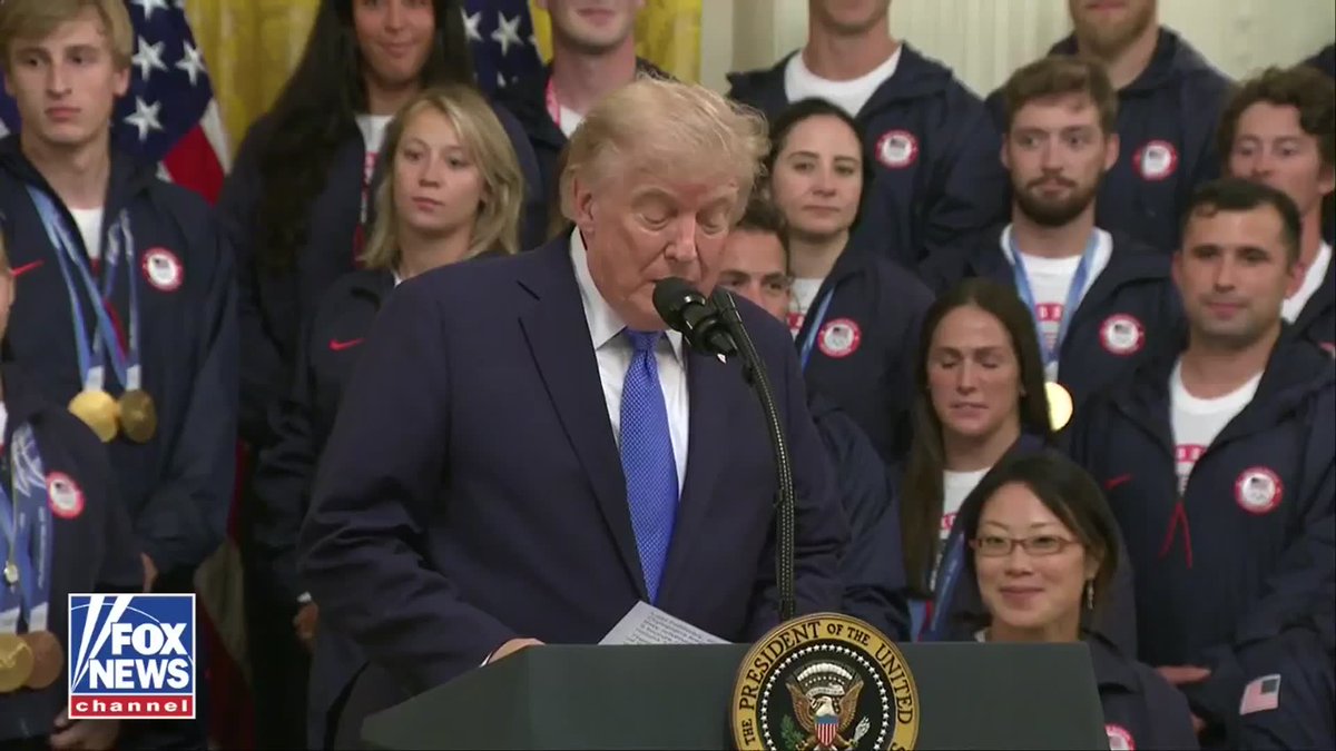 NOW: President Trump welcomes Team USA's Olympic and Paralympic athletes to the White House, praising their record-breaking performances at the 2026 Winter Games. Trump honored the U.S. Paralympic team, calling the athletes "fantastic" and congratulating them on bringing home a record 13 Paralympic gold medals for the United States.