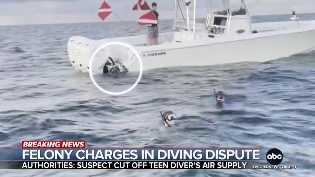 A Miami man has been charged with attempted murder after allegedly cutting off a teen diver’s air supply during a fight over fishing spot. Witnesses say the teen was rescued by his partner and gasping for air, according to police. Victor Oquendo has more.