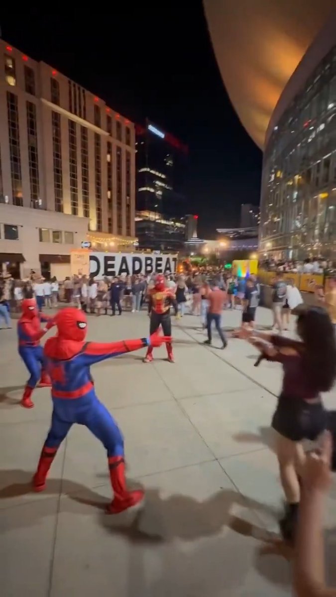 You never know who you'll run into at a Tame Impala show… #SpiderManBrandNewDay is in theatres now. Get tickets.