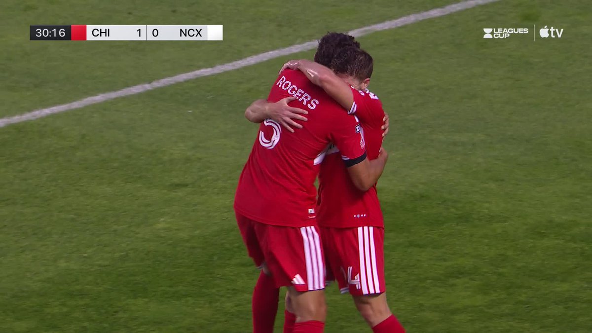 Jonathan Dean opens the Chicago scoring against Necaxa! 👊