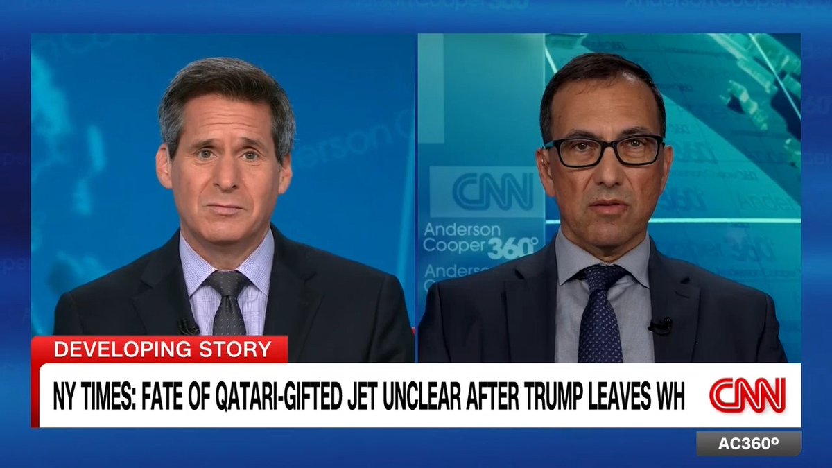 There are new questions about the fate of the Qatari-gifted Air Force One plane after President Trump leaves office. NY Times Investigative reporter Eric Lipton explains what is known about the administration's plans.