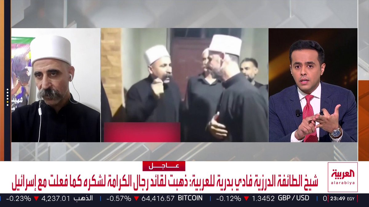 أحد مشايخ السويداء فادي بدرية: أتمسك بموقفي الداعم لحكمت الهجري واستمراري معه مشروط بثباته على موقفه.. وهناك خلايا تسعى للعبث بعادات وتقاليد الجبل