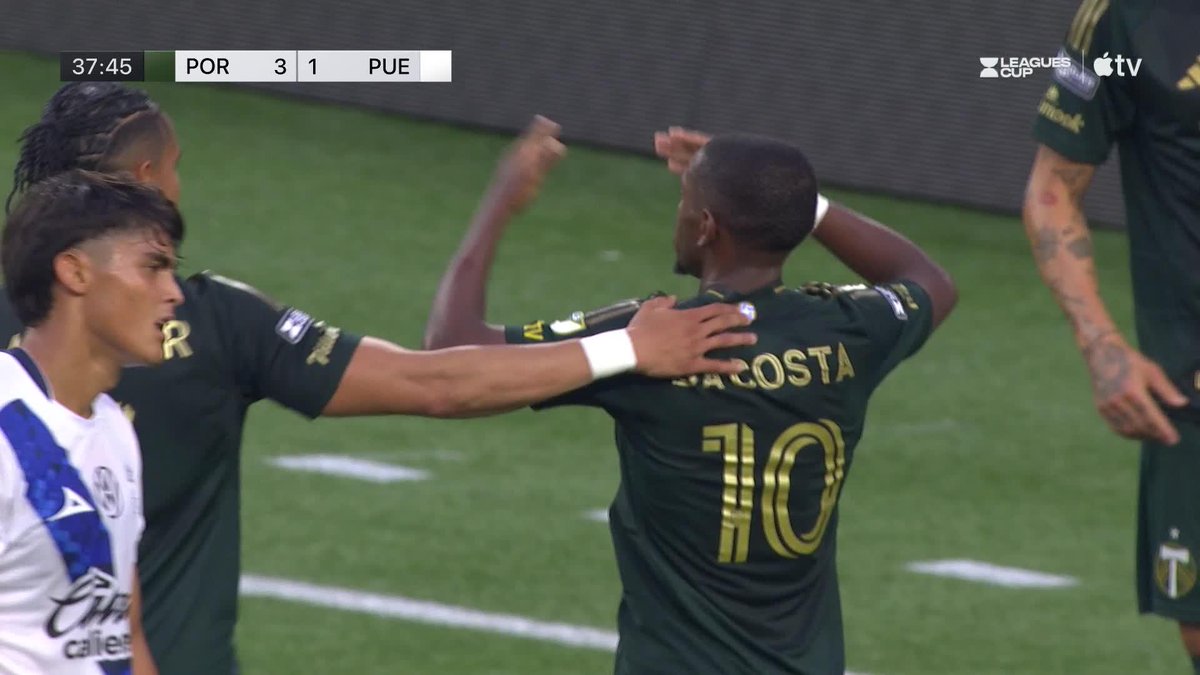 Smith ➡️ Costa 👀 Portland Timbers makes it 3-1 over Puebla! 📺 Apple TV: