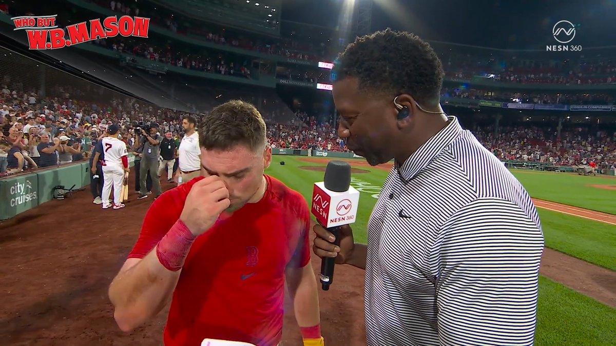 "They walked the guy in front of me. I had to make them pay for it." Note to all other MLB teams. Don't intentionally walk a batter to face Durbin 🤝 presented by W.B. Mason Co.