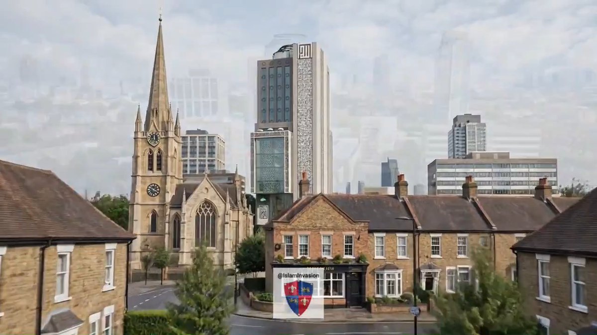 Local Pub will be demolished, and replaced by a 13 story mega-Mosque! In Queens Park, London, locals are furious as this planned development will dominate the view, and overshadow the nearby church. There's already 15 Mosques within 3 miles, but that's not enough for them!