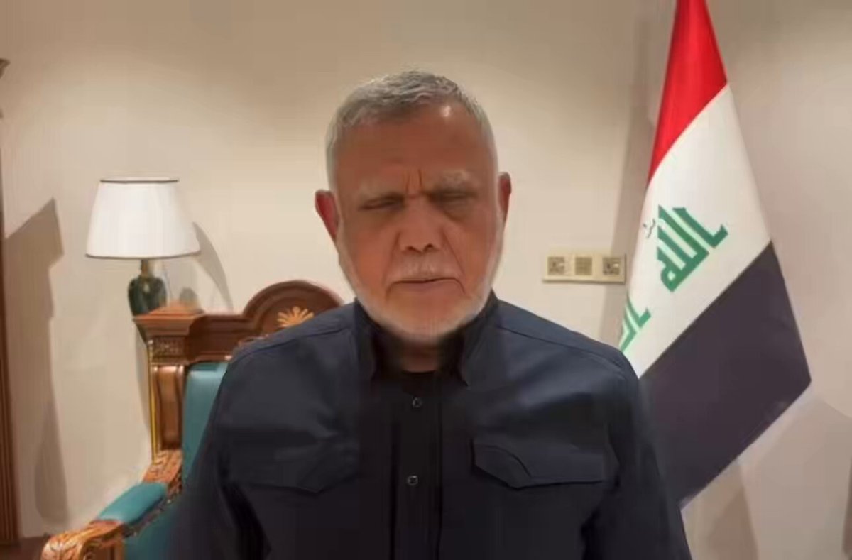 القيادي في ميليشيا بدر ، هادي العامري 🇮🇷، " يدعو الميليشيات بتأجيل اي رد ضد السعودية 🇸🇦، لمصلحة العراق 🇮🇶، __ " الحقيقة انهم استوعبوا ان السعودية جادة بان اي استهداف سيقابله برد قاسي وعنيف 🇸🇦، _ " القوة القوة لابارك الله في الضعف 🇸🇦 "
