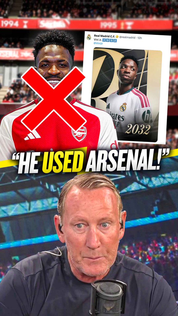 😡 "He's used Arsenal as a weapon!" 😫 "He would have been an unbelievable signing and a big statement!" Ray Parlour accuses Vinicius Jr of exploiting #AFC's interest to get a better Real Madrid deal! 😤
