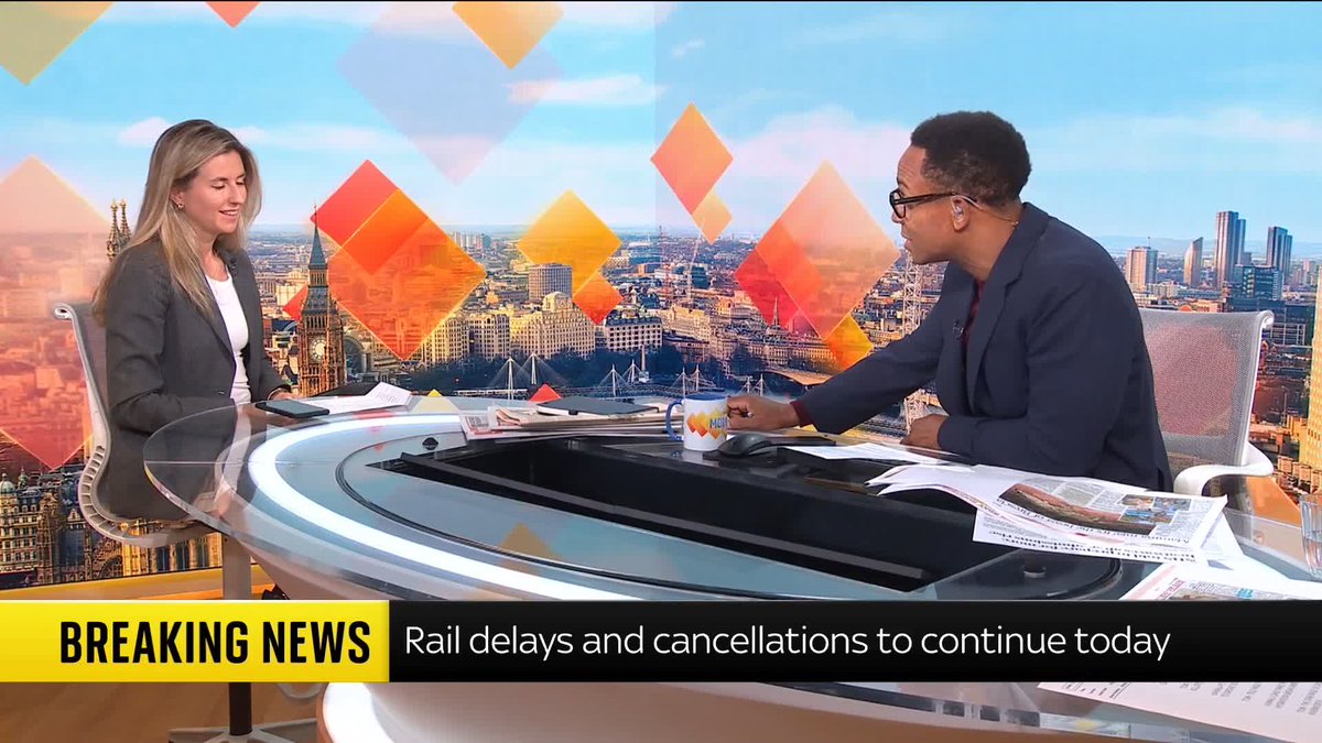 BREAKING: Rail passengers are being advised that most train services across the North West are now running following yesterday's power outage in Manchester, although some disruption remains. Sky's Phoebe Southworth has the latest. 📺 Sky 501/YT