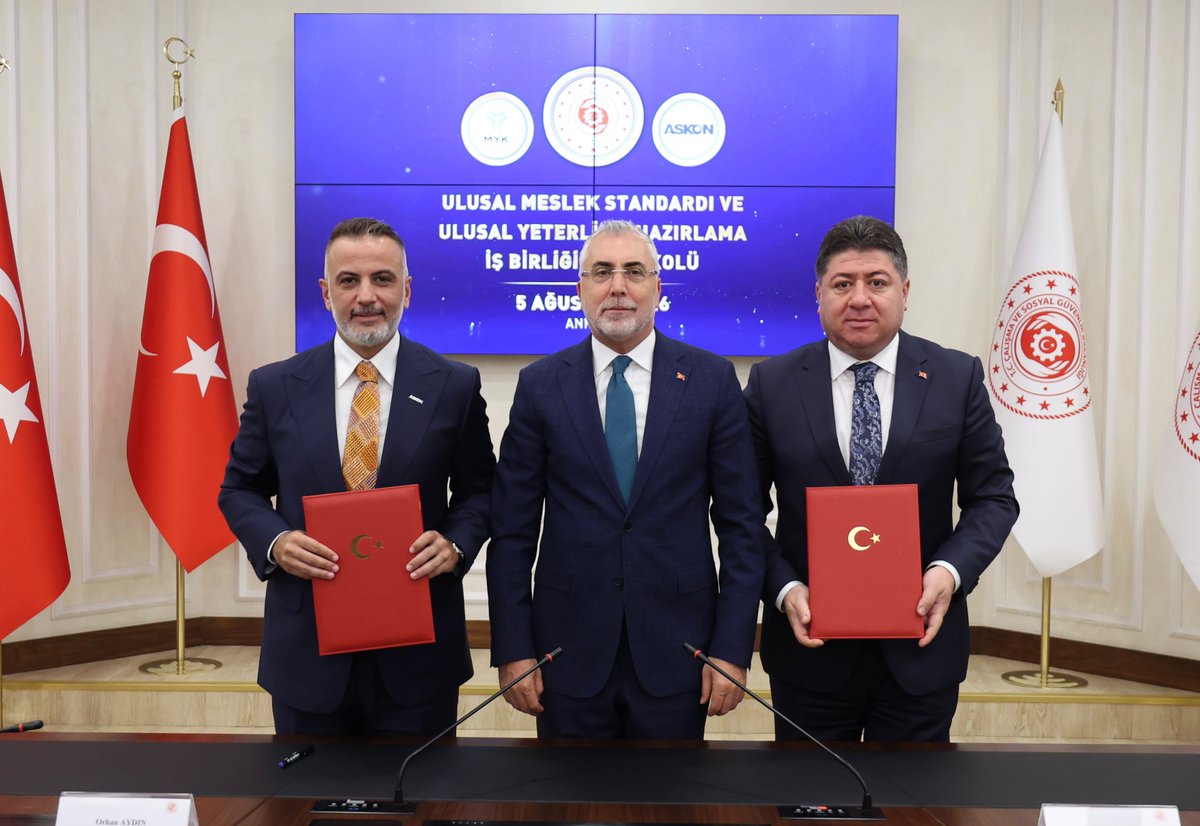 ✍️Mesleki Yeterlilik Kurumu ile ASKON 🇹🇷 arasında 'Ulusal Meslek Standardı ve Ulusal Yeterlilik Hazırlama İş Birliği Protokolü'nü hayata geçirdik. ✅Protokol sayesinde nitelikli işgücümüzü ve üretimimizi artıracağız.