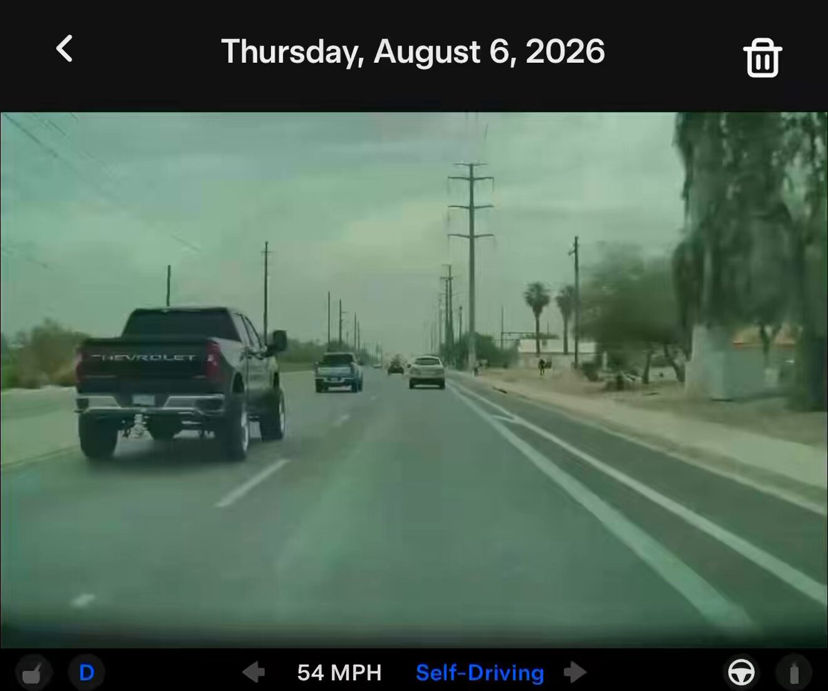 Tesla FSD yesterday saved me from a major accident with a lifted Chevy Truck