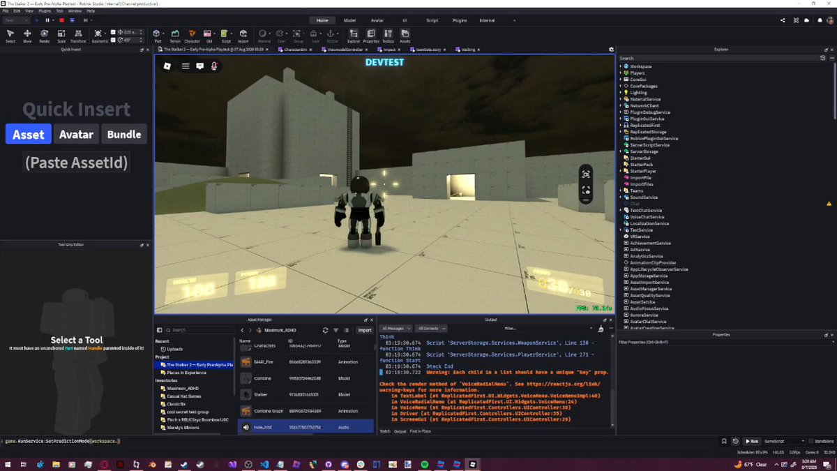 Okay so I got it half-working, here are two major footguns worth noting: 1. Avoid setting network ownership unless you intend to turn off prediction. 2. If you are running code on the server and client, make sure they run at the same StepFrequency (Hz60 seems good)