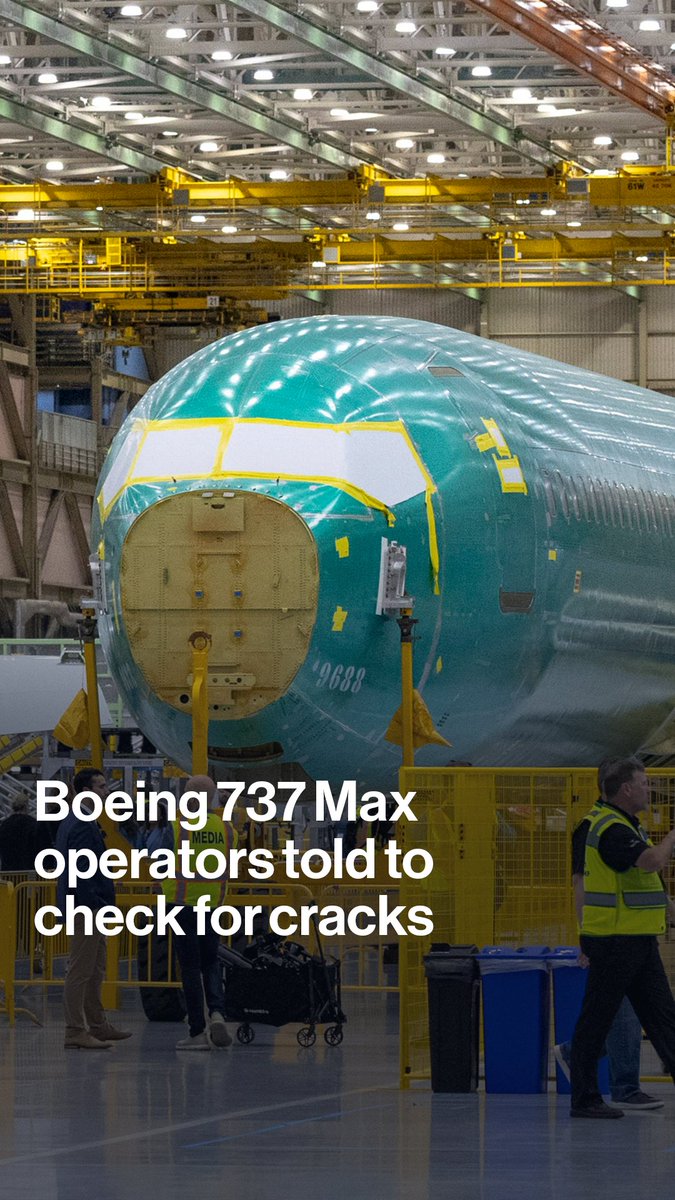 The US aviation regulator has asked operators of Boeing 737 Max jets to check for cracks of a component that could undermine the structural integrity of the aircraft, as Bloomberg's Danny Lee reports
