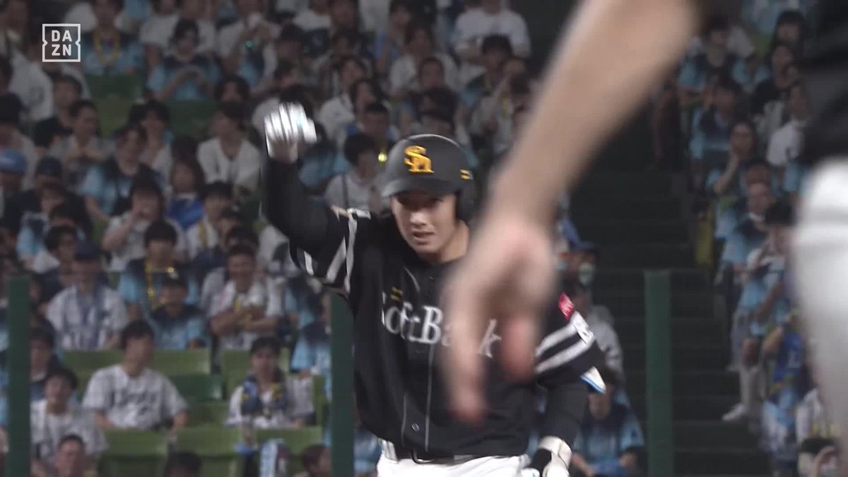 マジックを減らすべく 綺麗に弾き返した 山本祐大 先制タイムリー2ベース ⚾️西武×ソフトバンク #sbhawks #だったらDAZN