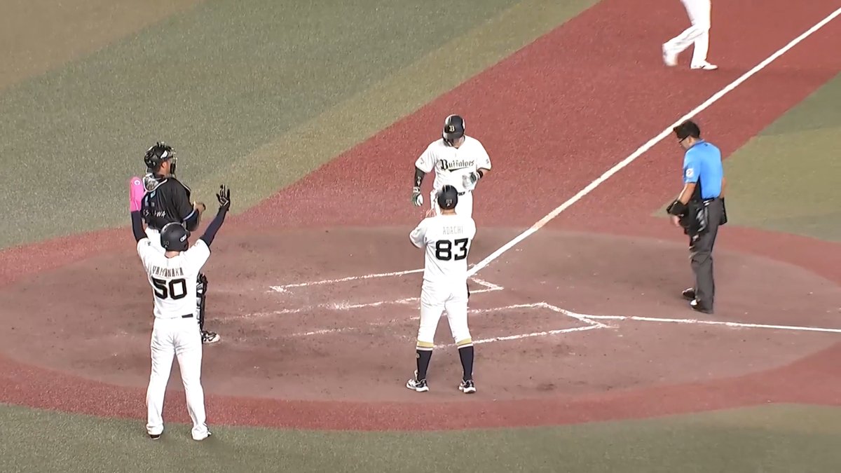 オリックス 西川龍馬 選手の第8号勝ち越し2ランホームラン🌈 👇スマホ・テレビで試合観戦！